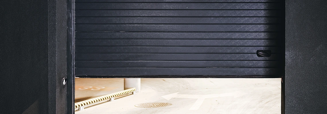 Residential Black Garage Door Installation in Plantation, FL